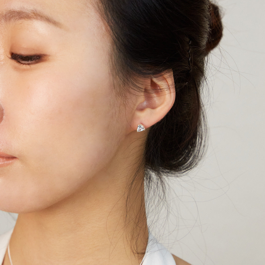 Aquamarine Stud Earrings