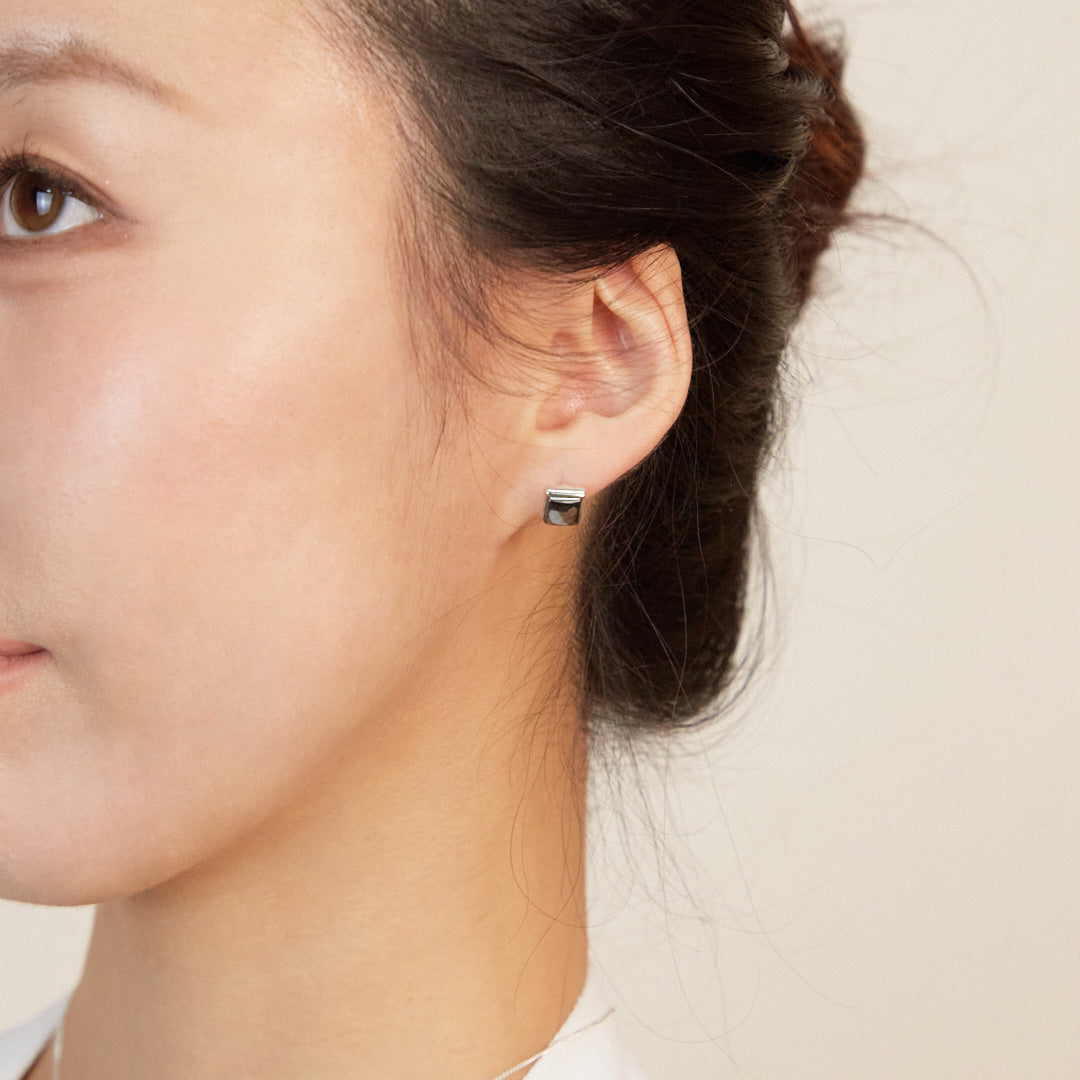 Hematite Stud Earrings
