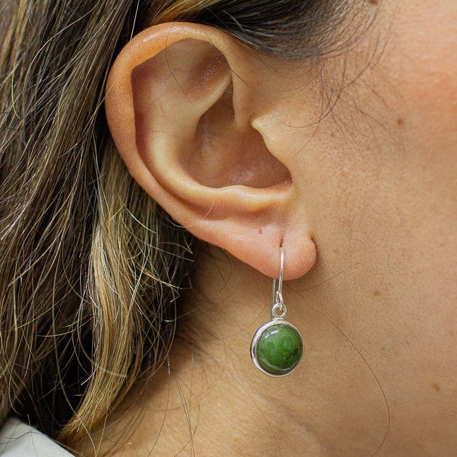 Nephrite Jade Drop Earrings