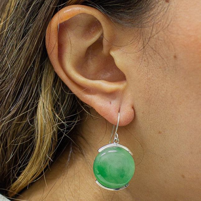Jadeite Drop Earrings
