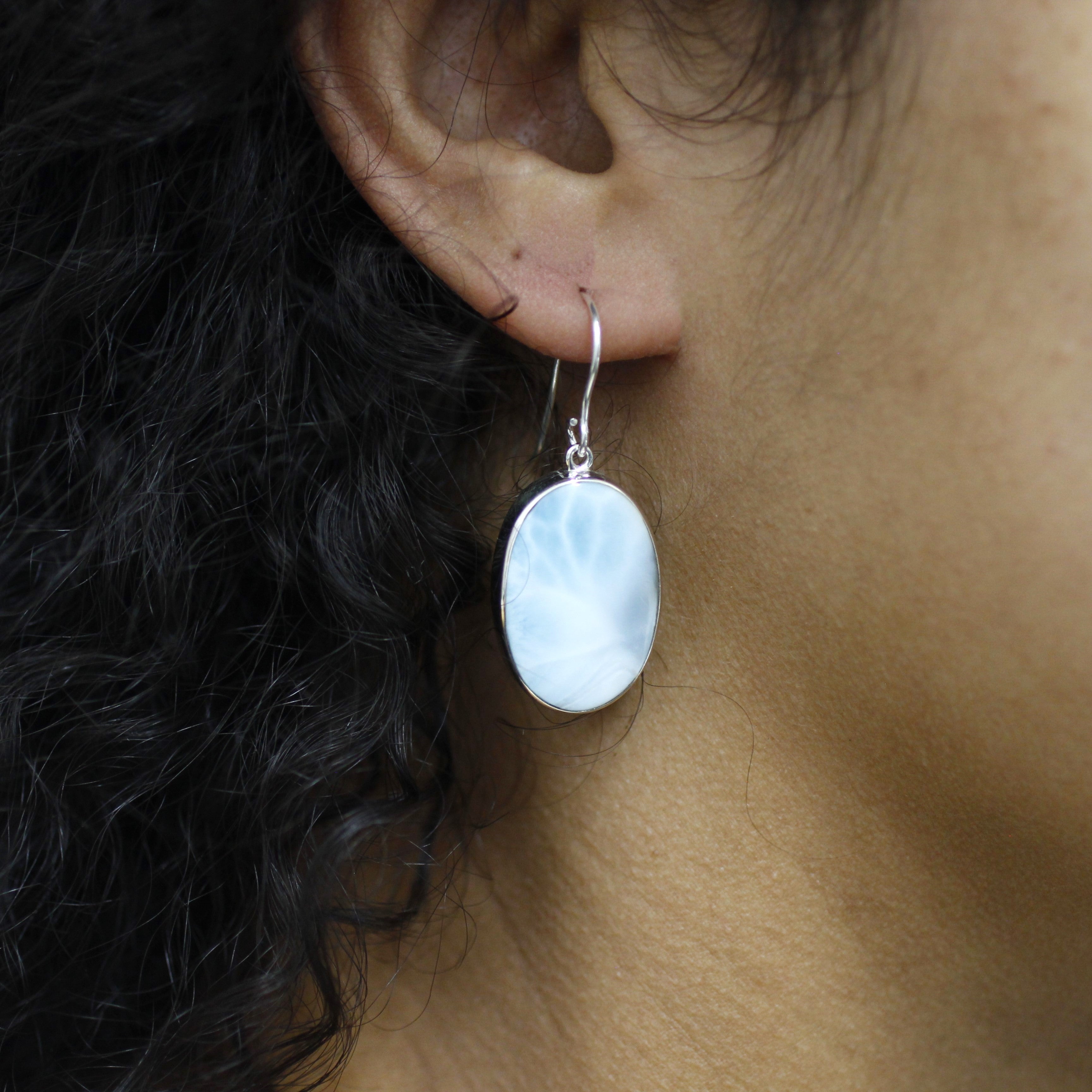 larimar earrings