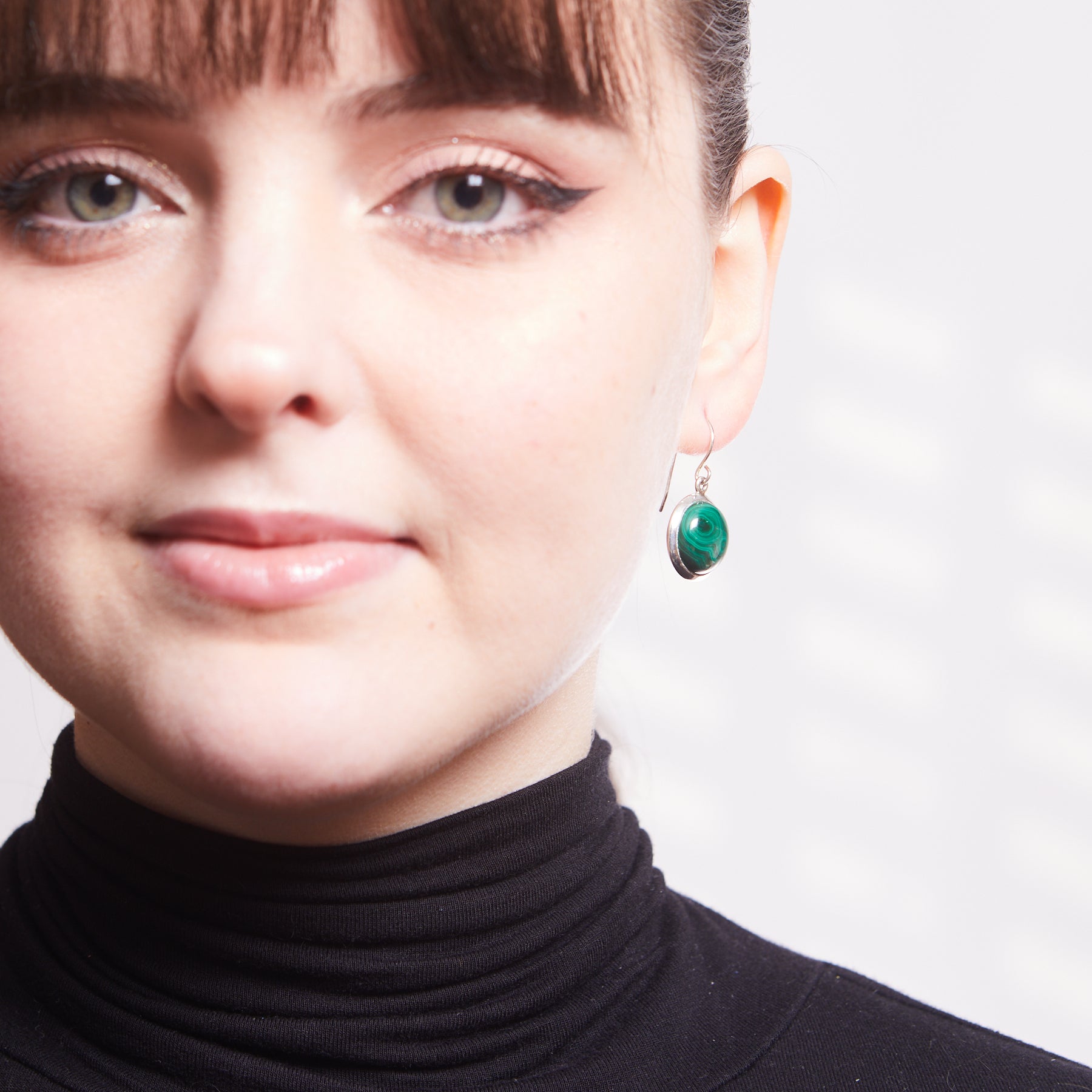 Malachite Drop Earrings