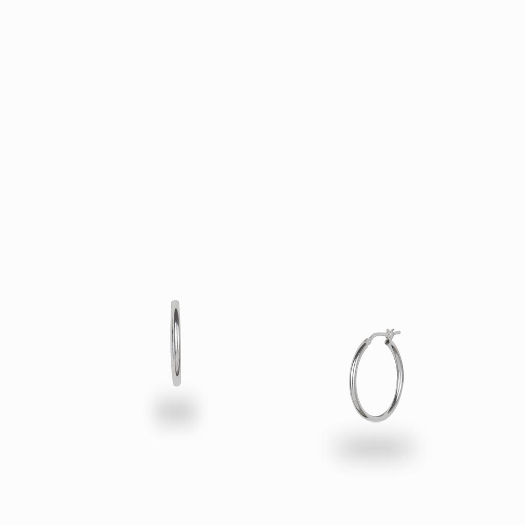 Sterling Silver Hoop Earrings 10mm