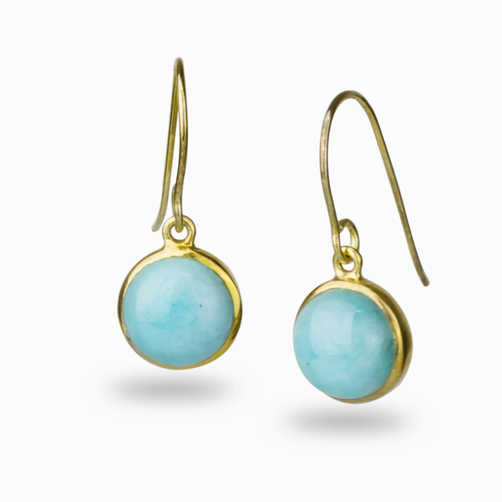 Amazonite Stone Drop Earrings