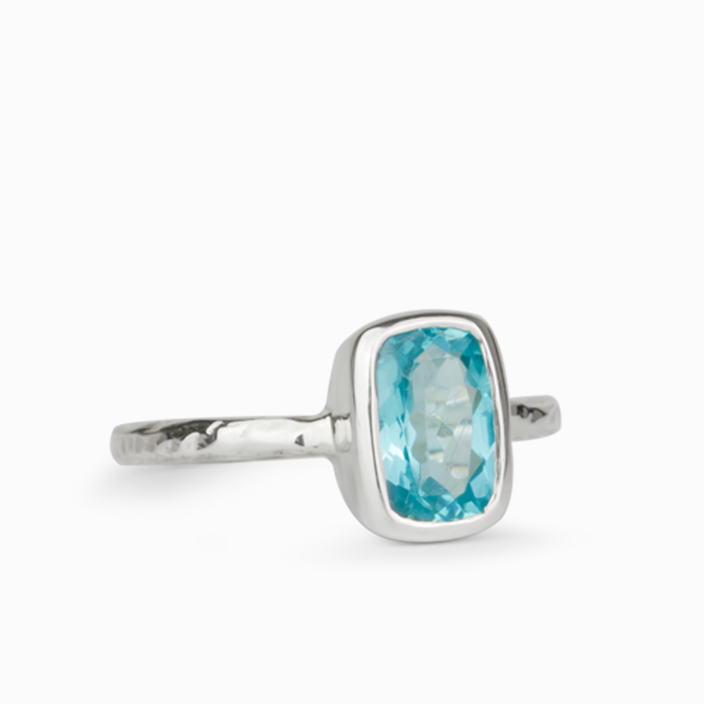 Faceted Apatite Ring