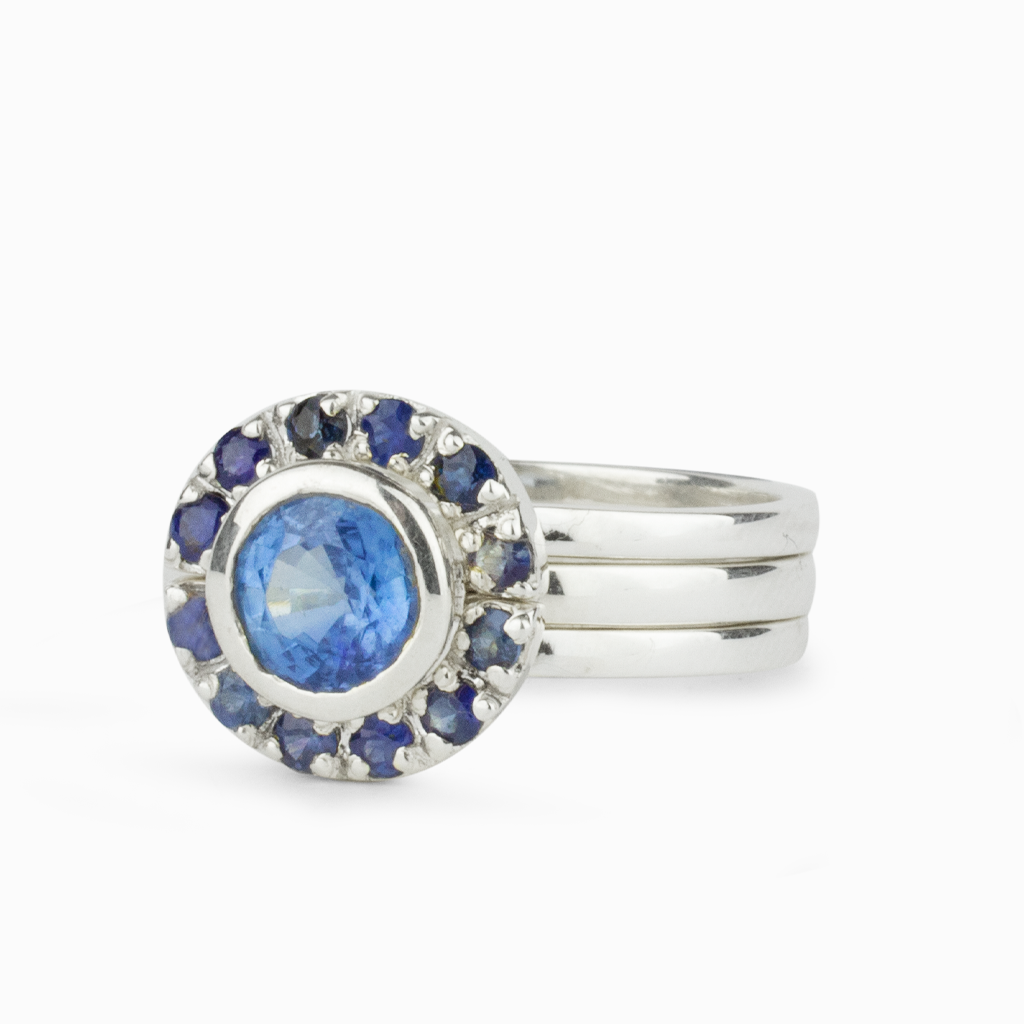 Sapphire & Kyanite Ring