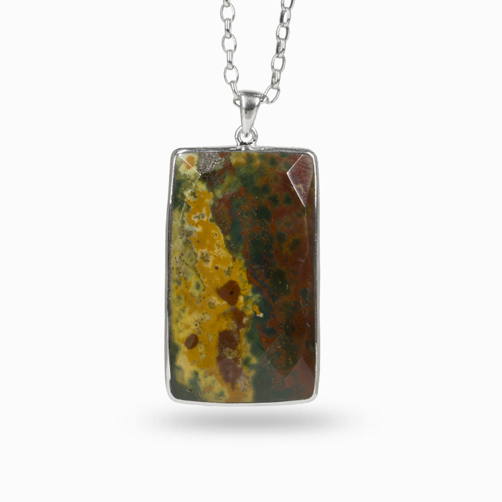  Faceted Bloodstone Necklace