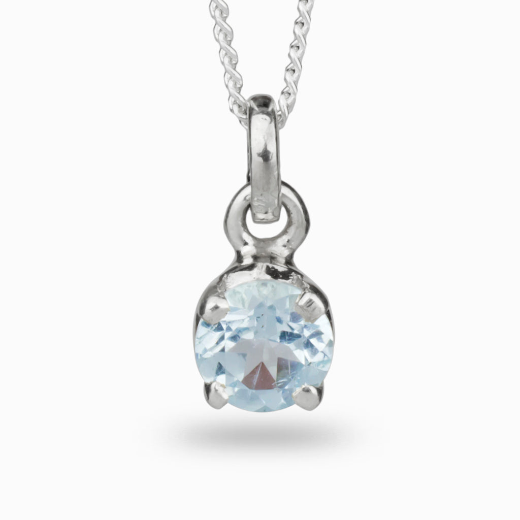 Birthstone design Blue Topaz Necklace