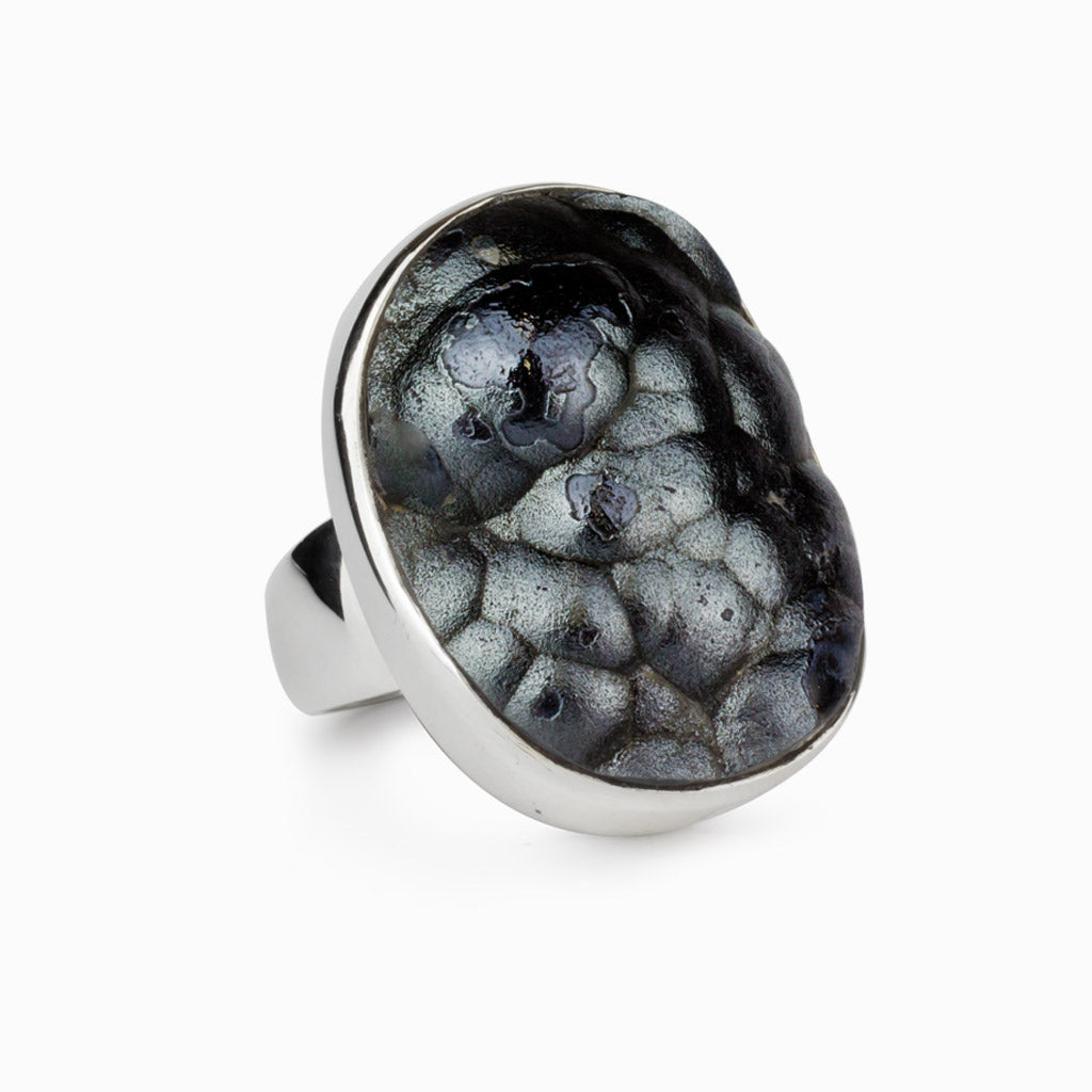 Botryoidal Hematite Ring