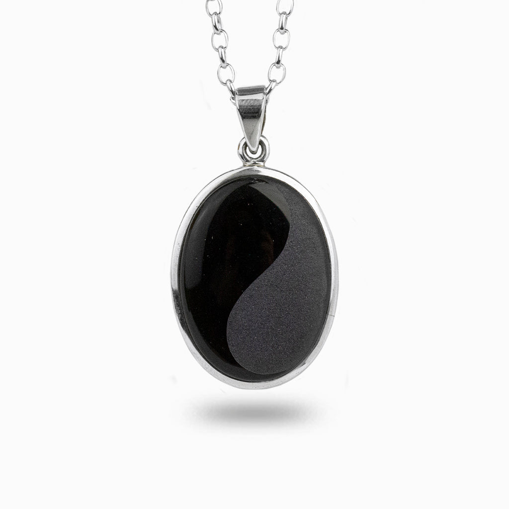 Black Onyx Ying-Yang Necklace
