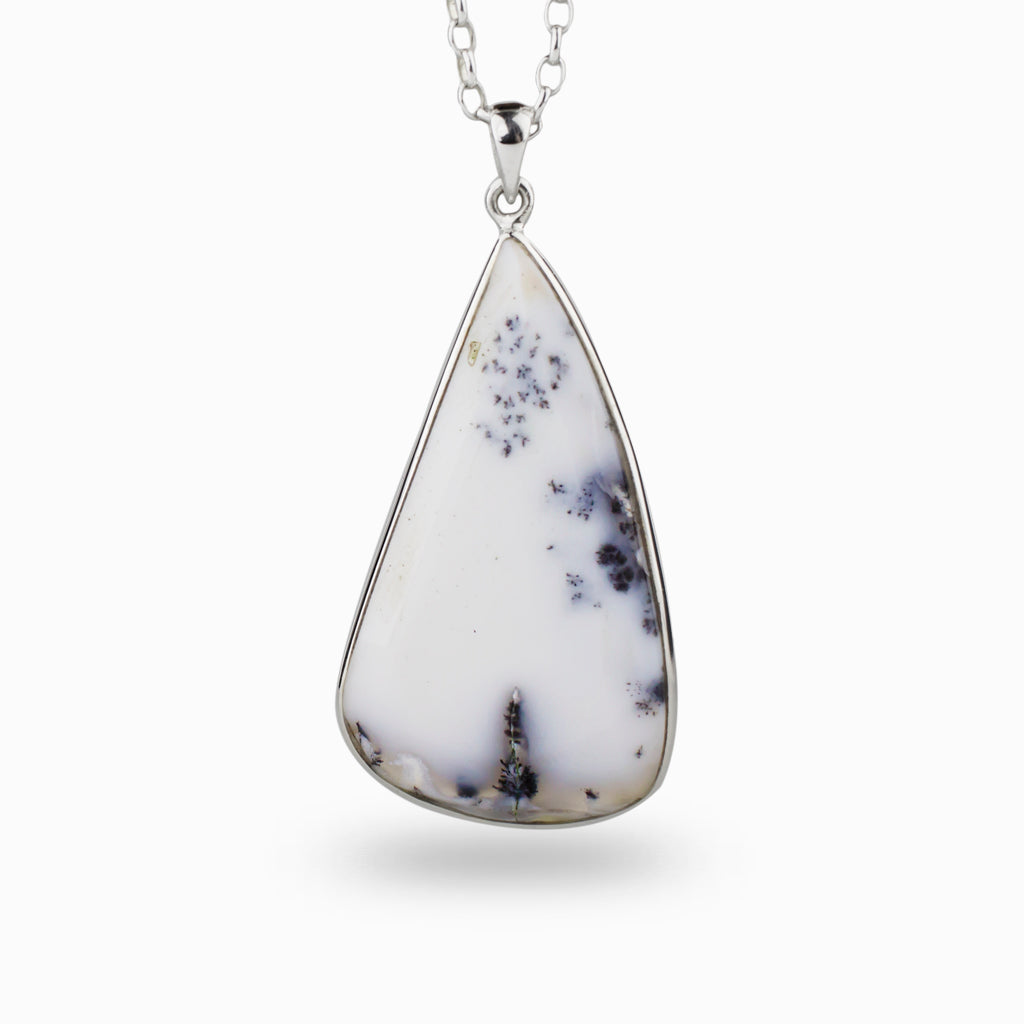 Free form Dendritic Opal Necklace