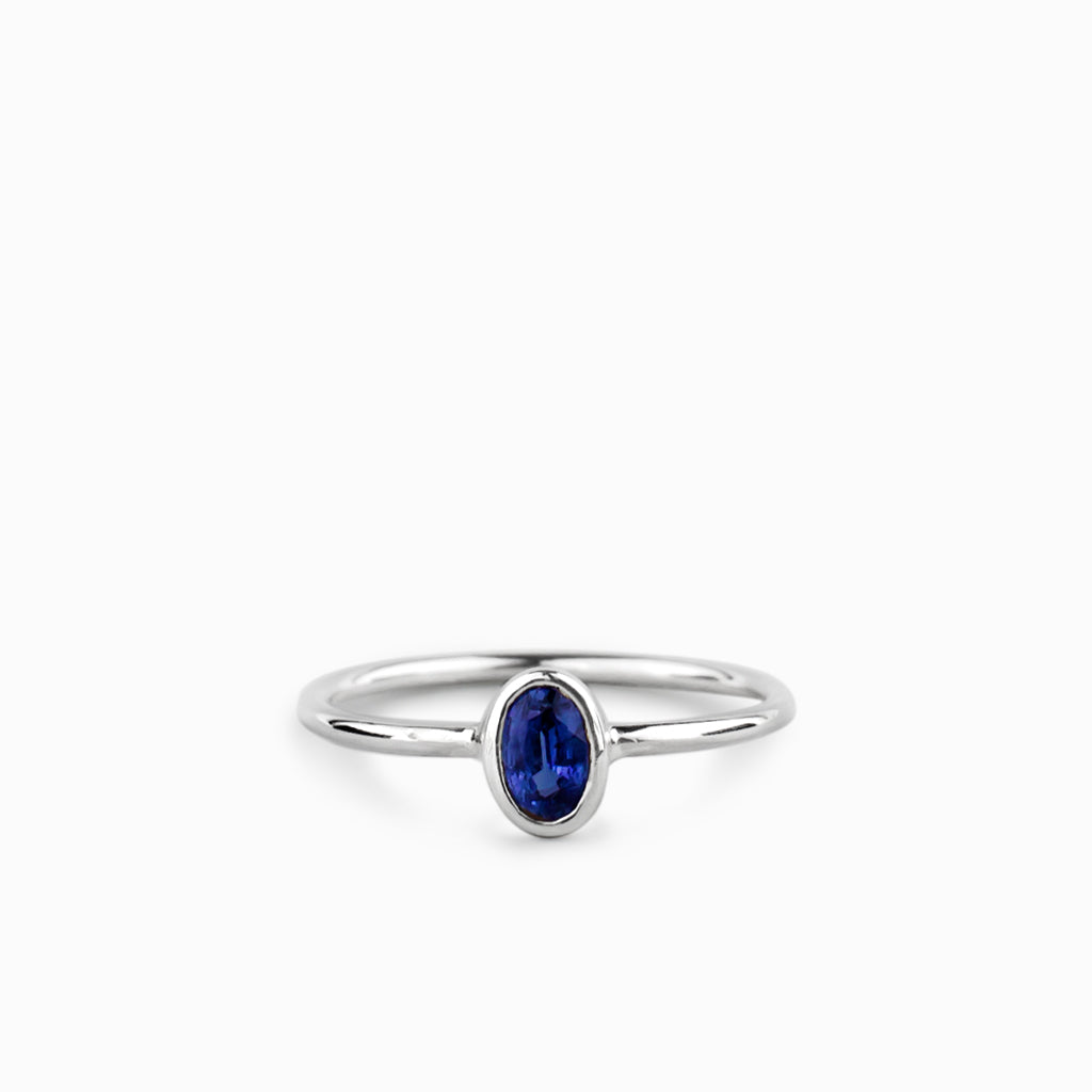 Oval shaped Kyanite Ring