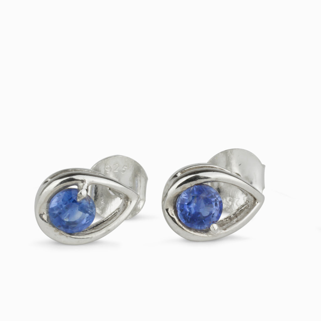 Blue Kyanite Stud Earrings