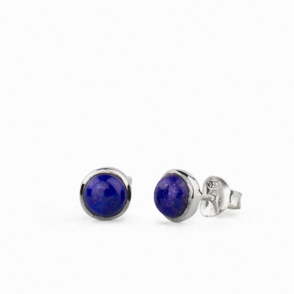 Lapis Lazuli Stud Earrings