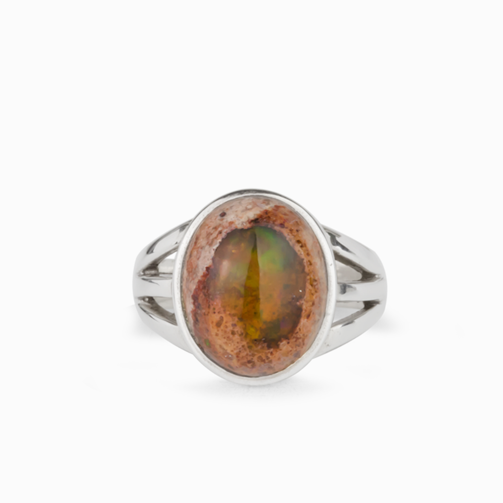 Mexican Fire Opal Ring