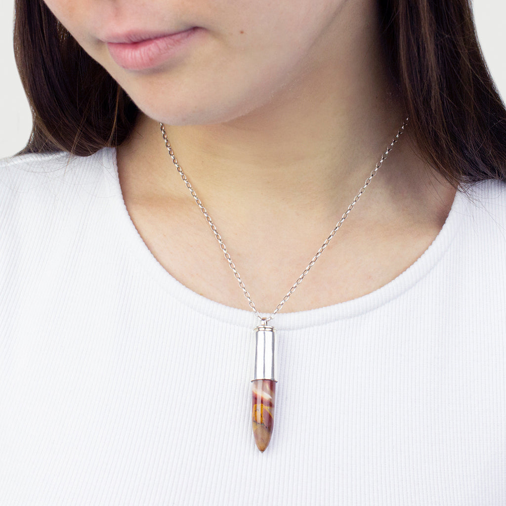 Mookaite Bullet Necklace