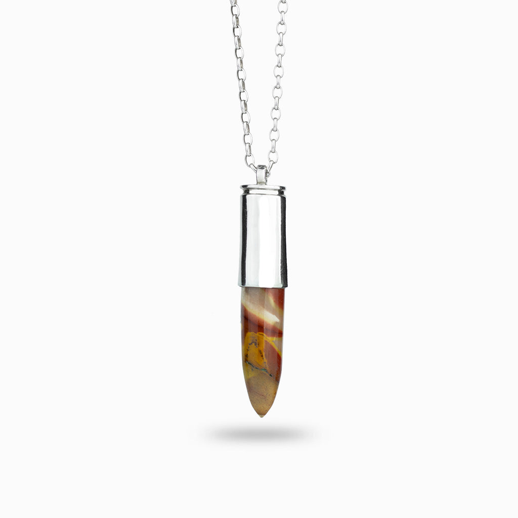 Mookaite bullet necklace