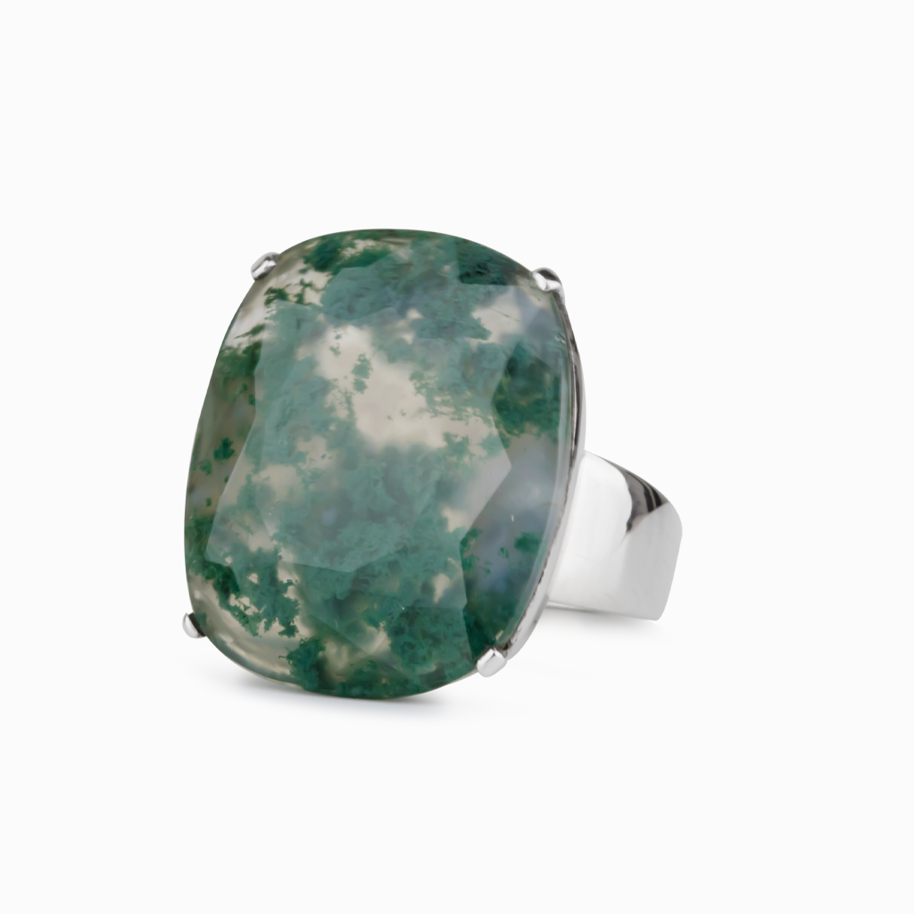 Moss Agate Ring 