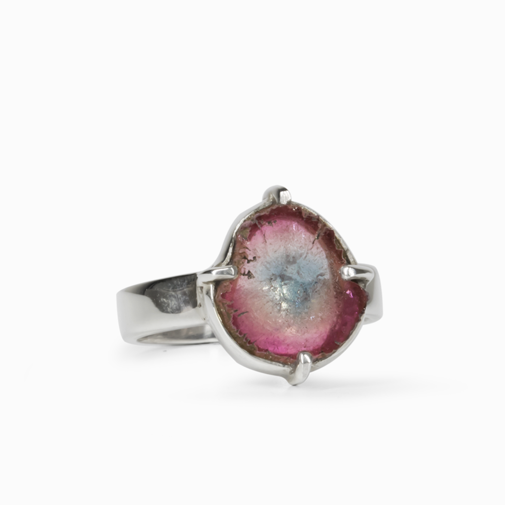 Watermelon Tourmaline Ring
