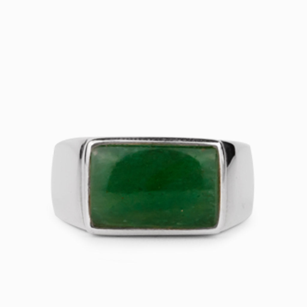 Nephrite Jade Mens Ring
