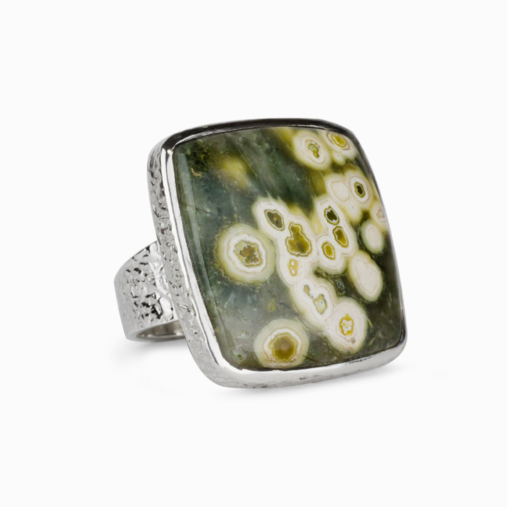 Ocean Spray Agate Ring