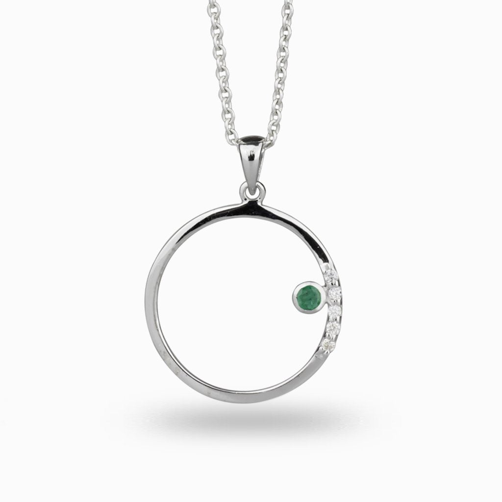 Emerald & Diamond Necklace