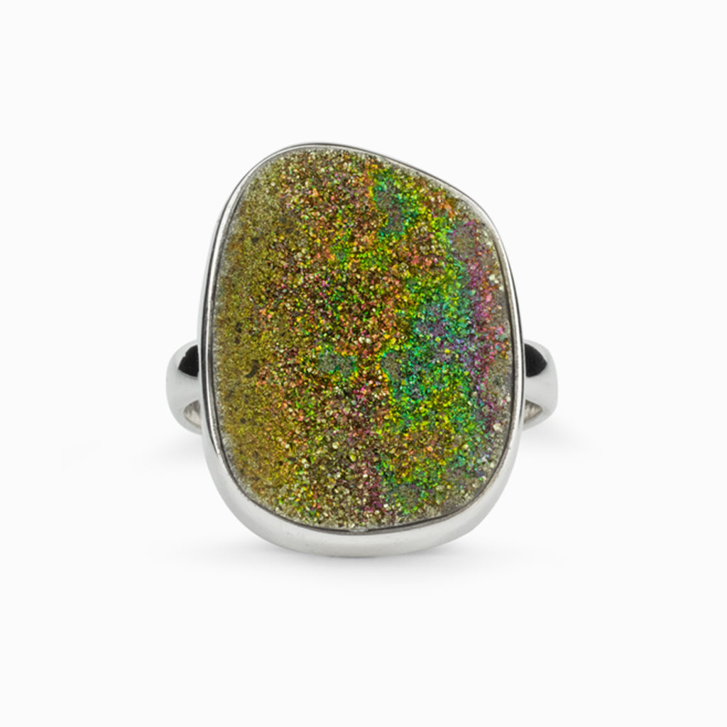 Rainbow Pyrite Ring | Made In Earth AU