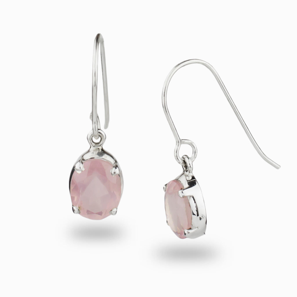 Rose Quartz Drop Earrings