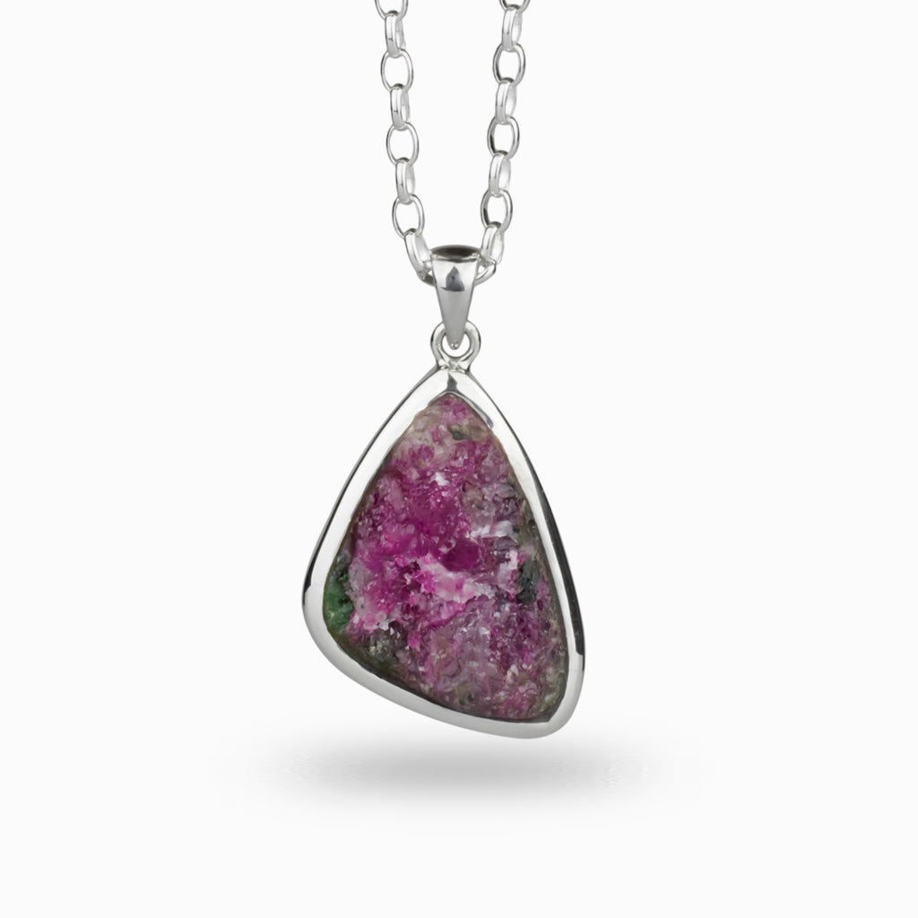 Rough Ruby Zoisite Necklace