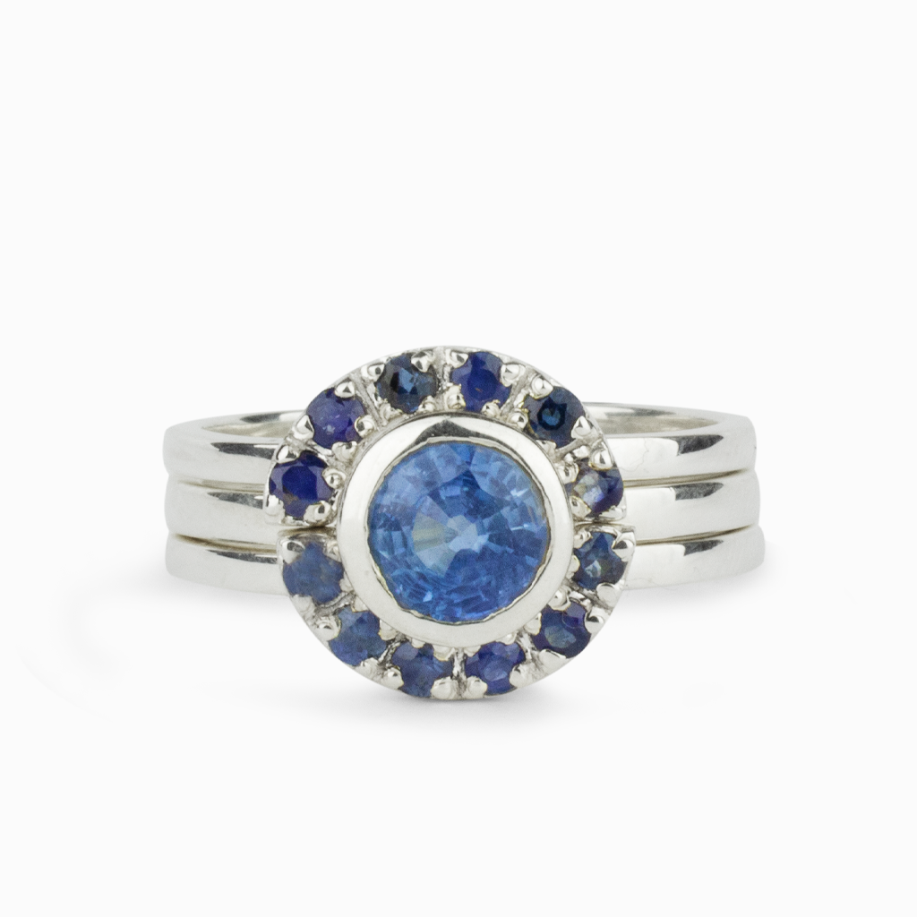Sapphire & Kyanite Ring