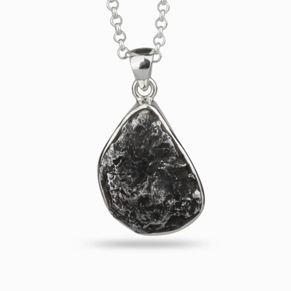 Free form, rough Sikhote-Alin Meteorite Necklace