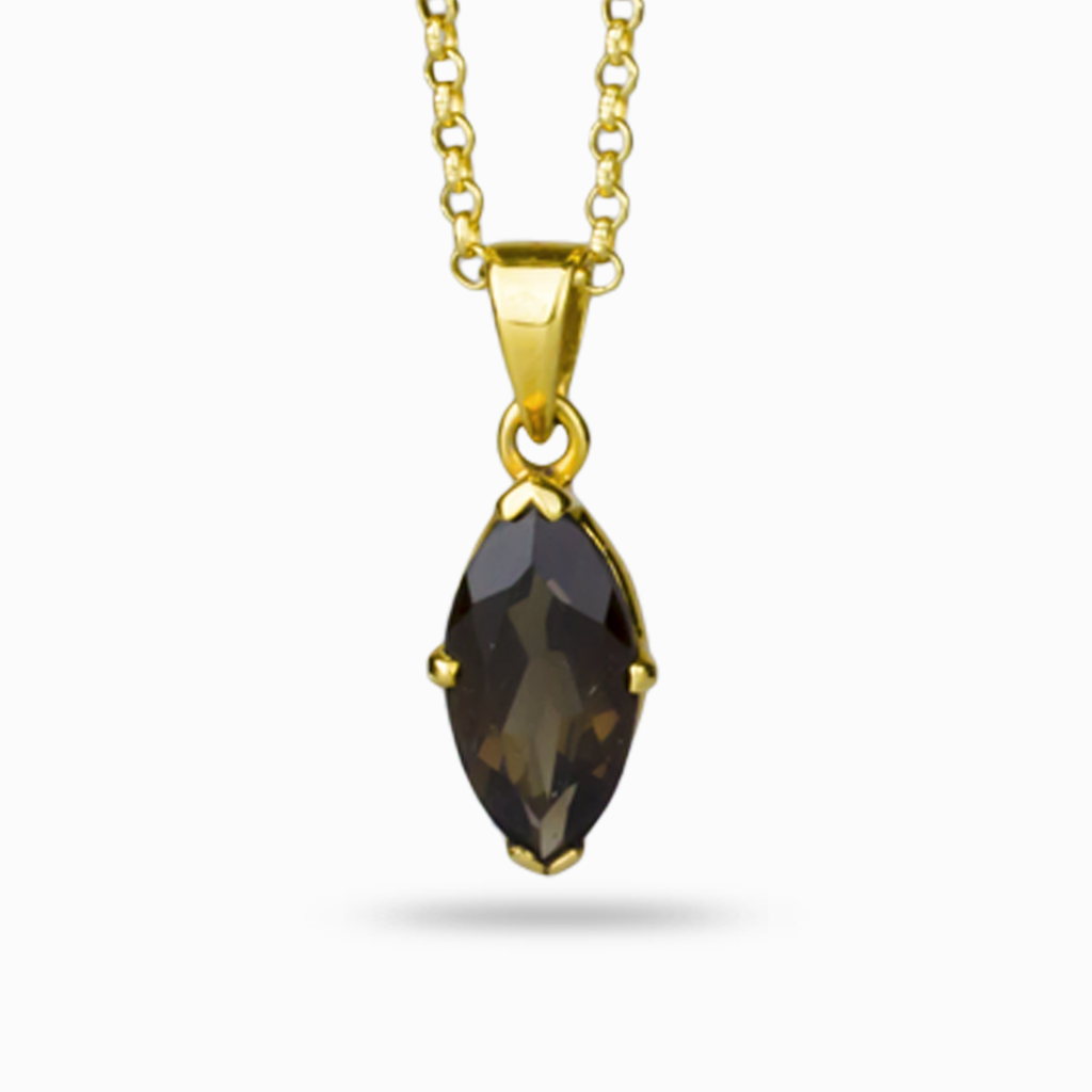 Oval Smoky Topaz & Diamond Pendant with Rose Gold Necklaces – Adriana Fine  Jewelry