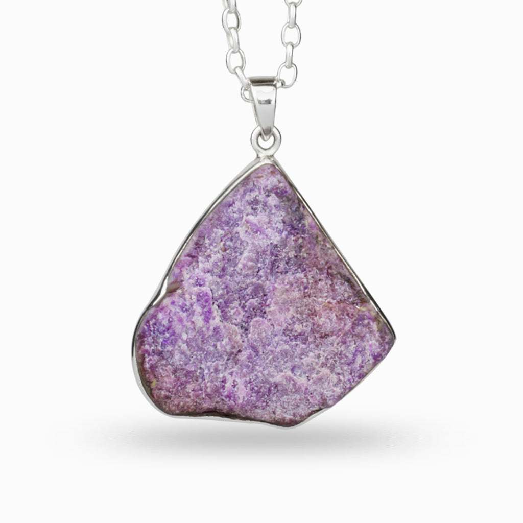 Free form, Rough Sugilite Necklace