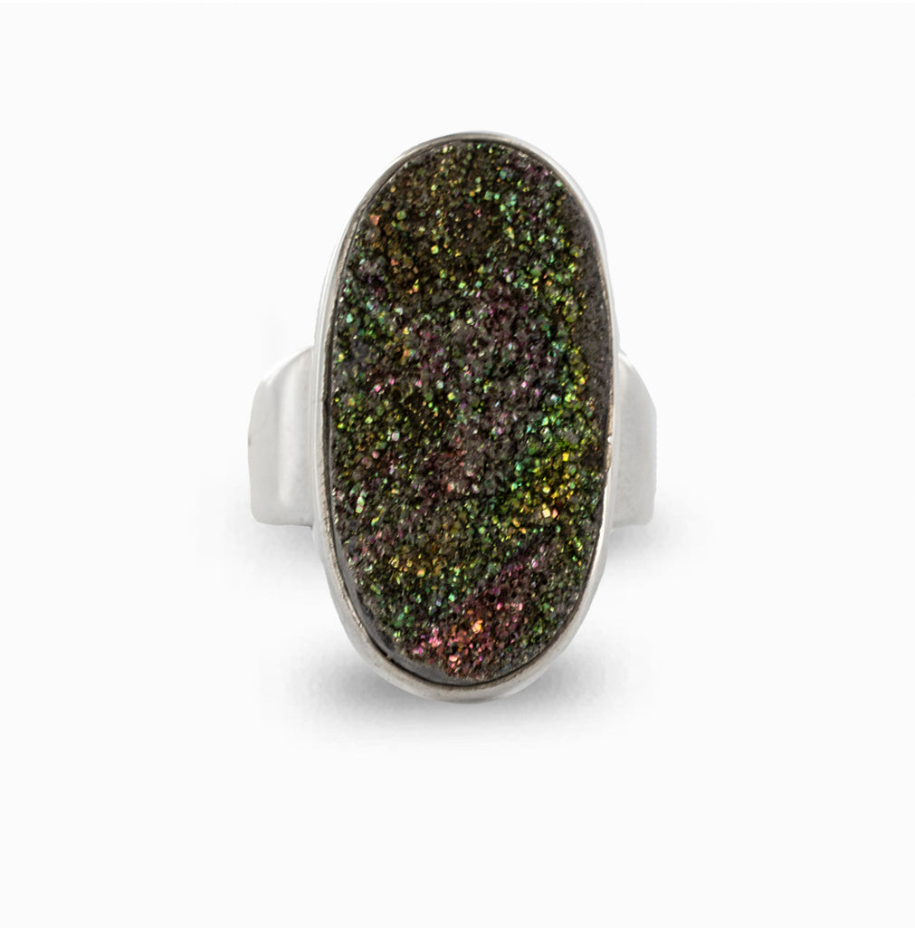 Rainbow Pyrite Ring | Made In Earth Australia